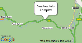 Map to Swallow Falls Complex