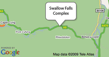 Map to Swallow Falls Complex